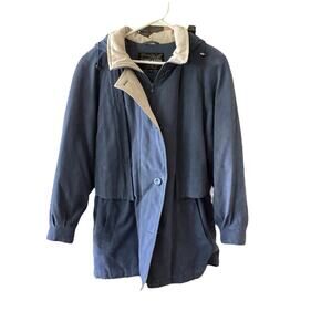 Forecastor Sports Seude Like Hooded Winter Jacket Lined Inside Pocket Size M